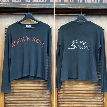 Vintage 1970’s John Lennon Beatles Rock n’ Roll Marshall Lester T Shirt, 70’s Tee Shirt, 70’s Band Shirt, Vintage Clothing 
