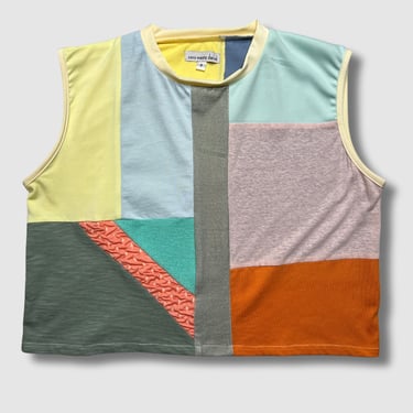 Limited Edition  'Pastels for Summer' Mock Neck Crop Top (s)