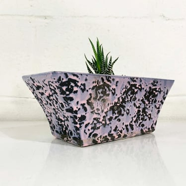 Vintage Pink Brush McCoy Planter Speckled Ceramic Pottery Bowl Pot Mid-Century Pot MCM USA Kawaii Cute Kitsch Cute 1950s 50s Textured 