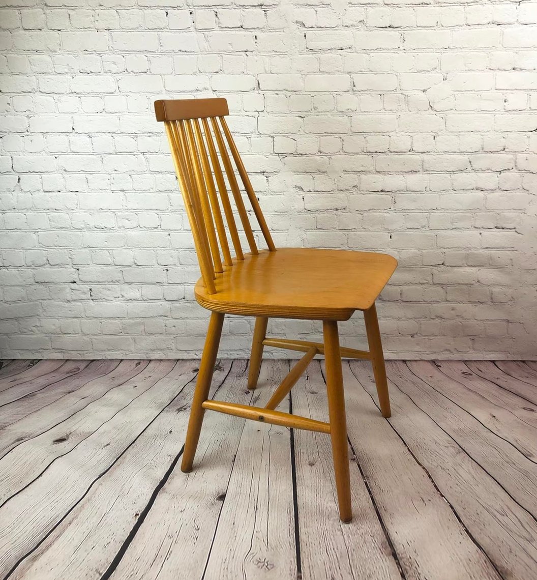 Vintage Ikea Wood Scandinavian Dining Chair Stolkholm Preben Inspired by Brain Washington Silver Spring MD