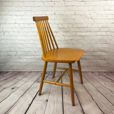 Vintage Ikea Wood Scandinavian Dining Chair Stolkholm Preben Inspired by Ilmari Tapiovaara Fanett Mid-Century Danish Modern 