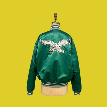 Starter Bomber Green Satin Philadelphia Eagles 90's Jacket