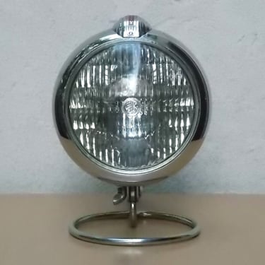 Unity Vintage Handheld Spotlight, Chrome Headlight Lamp 