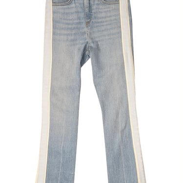 Veronica Beard - Light Wash Kick Flare Jeans w/ Side Stripes Sz 0