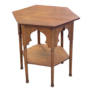 Free Shipping Within Continental US - Antique Oak End Table Stand 