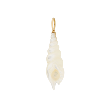 White Mother of Pearl Spiral Shell — Maura Green Trunk Show