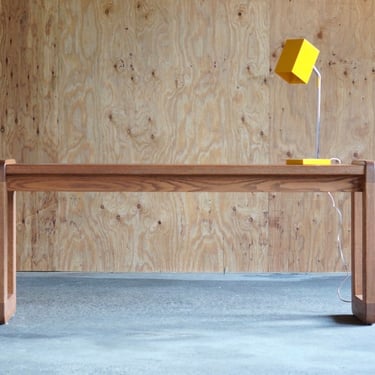 Oak Post-Modern Console / Entry Table 