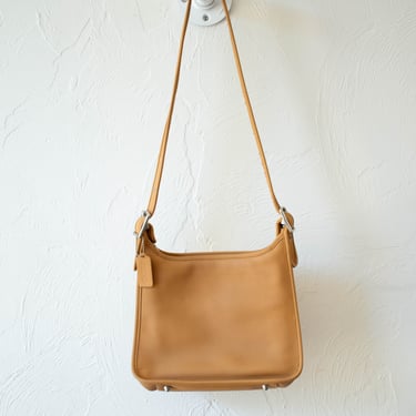 Vintage Coach Legacy Zip Camel Leather Shoulder Bag