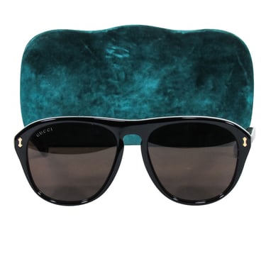 Gucci - Black Front Frames w/ Brown Tortoise Sunglasses
