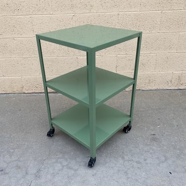 Rehab Custom Green Rolling Cart 