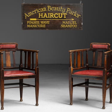 Beauty Parlor Sign / Carver Chairs