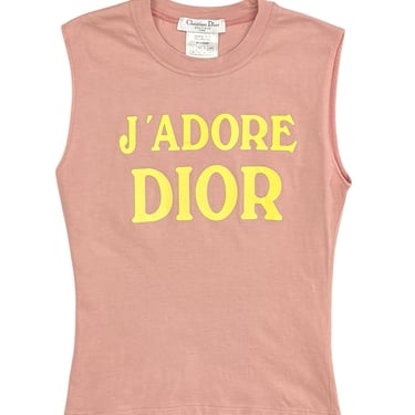 Dior ‘J’Adore’ Baby Pink + Yellow Tank