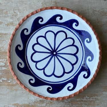 Talavera Kerylos Platter &#8211; Mexican Blue