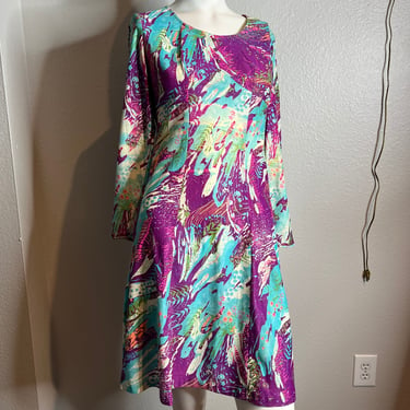 Vintage 1960s groovy psychedelic go go dress 