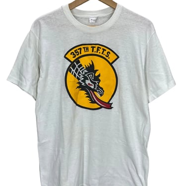 Vintage 80's USAF Air Force 357th Fighter Squadron Training Dragons T-Shirt M