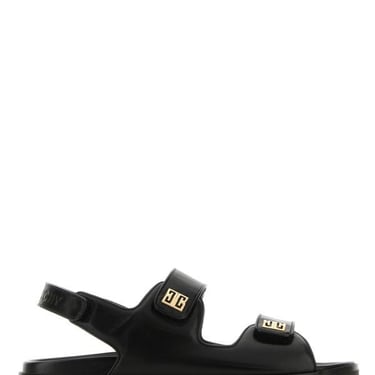 Givenchy Woman Black Leather 4G Sandals