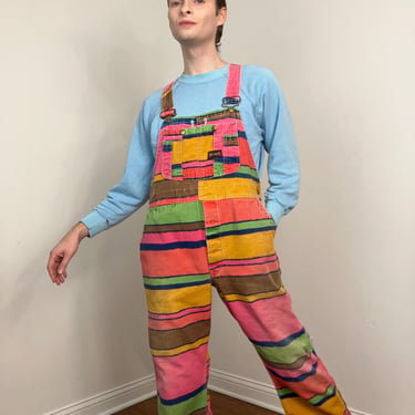 Rare 60s Big Smith printed overalls 