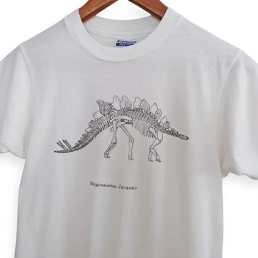 vintage t shirt / dinosaur t shirt / 1980s Stegosaurus dinosaur t shirt Jurassic Park single stitch Small 