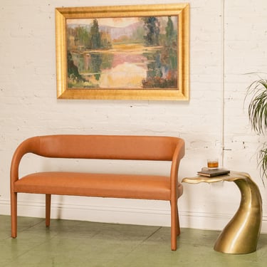 Alexander Dining Bench in Faux Leather