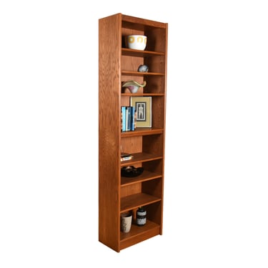 84′ Tall-n-Slim 24′ Oak Bookcase w. Adjustable Shelves #2