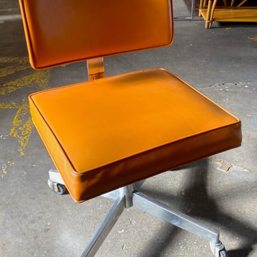 Orange Swivel Tanker Chair by Corey Jamestown