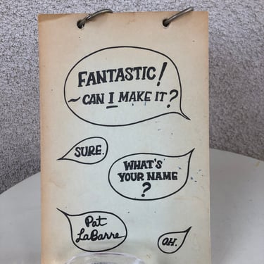 Vintage kitsch cookbook 1970s paperback ring binder by Pat LaBarre “Fantastic can I make it?” 