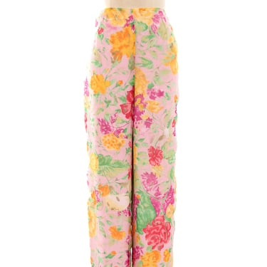 Kenzo Silk Floral Pants