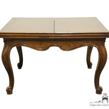 HICKORY MANUFACTURING COMPANY Solid Walnut Country French Provincial Flip-Top Accent Tea Table 