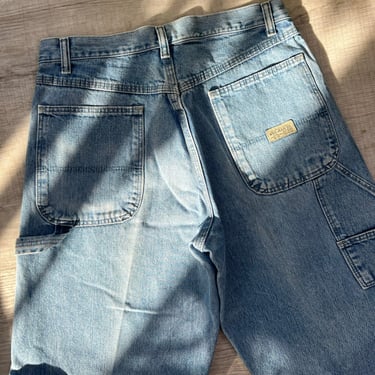 Vintage Light Wash Wrangler Denim Cargo Jeans