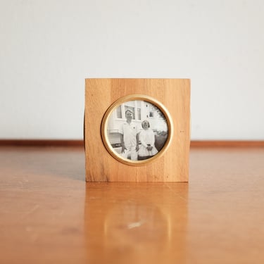 Wood Block Picture Frame 