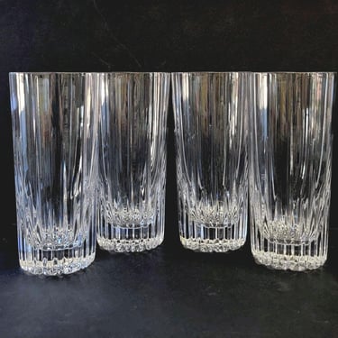 4 Mikasa Arctic Lights Executive Highball Glasses 
