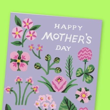 Pink Blooms Mother's Day Greeting Card