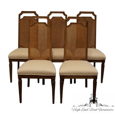 Set of 5 CENTURY FURNITURE Italian Neoclassical Tuscan Style Cane Back Dining Side Chairs 251-511 