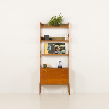 Scandinavian freestanding wall unit 