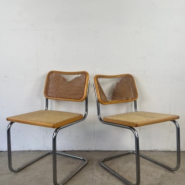 Pair of Mid Century Italian Cesca Project Chairs