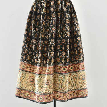 60's Block Printed Skirt