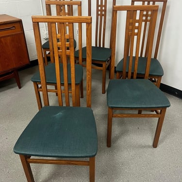 Set Of 6 Mid Century Modern Dining Chairs By IMS SLR Italy 