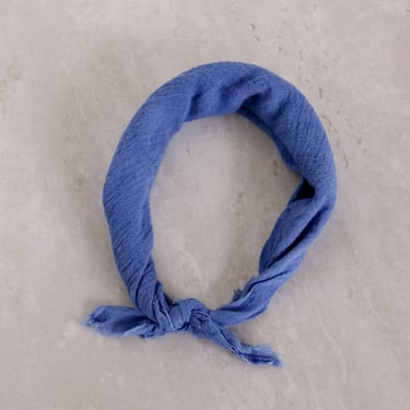 cotton plant dyed bandana, indigo bandana, hair scarf, eco friendly scarf, bandana headband, cute dog scarf 