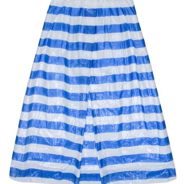 Whit - White &amp; Blue Stripe Maxi Skirt Sz 0