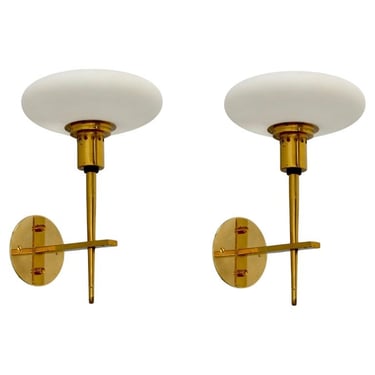 Pair of 50s Torchiere Sconces