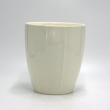 vintage white pottery vase made in Germany 