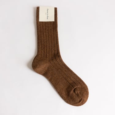 Cashmere Sock in Brown