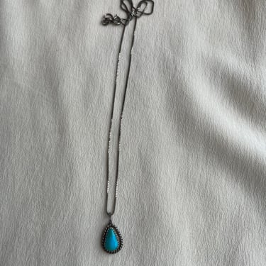 70s turquoise pendant N088