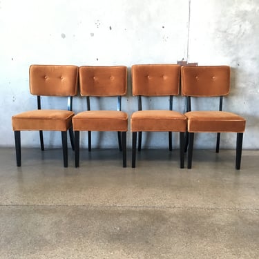 Set of Four Mid Century Style Dining Chairs
