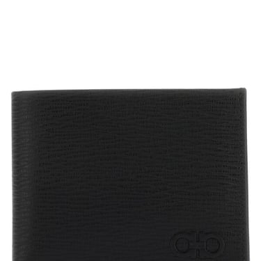 Salvatore Ferragamo Men Black Leather Wallet