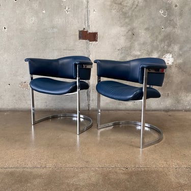 Vintage Pair of Italian Cocktail Chairs By Vittorio Introini For Mario Sabot