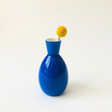 Mid Century Blue Bud Vase by OMC Japan 