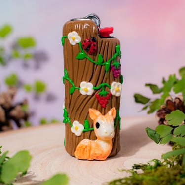 Canna Style Woodland Creatures Lighter Case