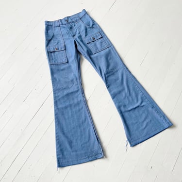 1970s Levi’s Orange Tab Flares – Carpenter Pocket Bell Bottom Jeans, XS/S Vintage 