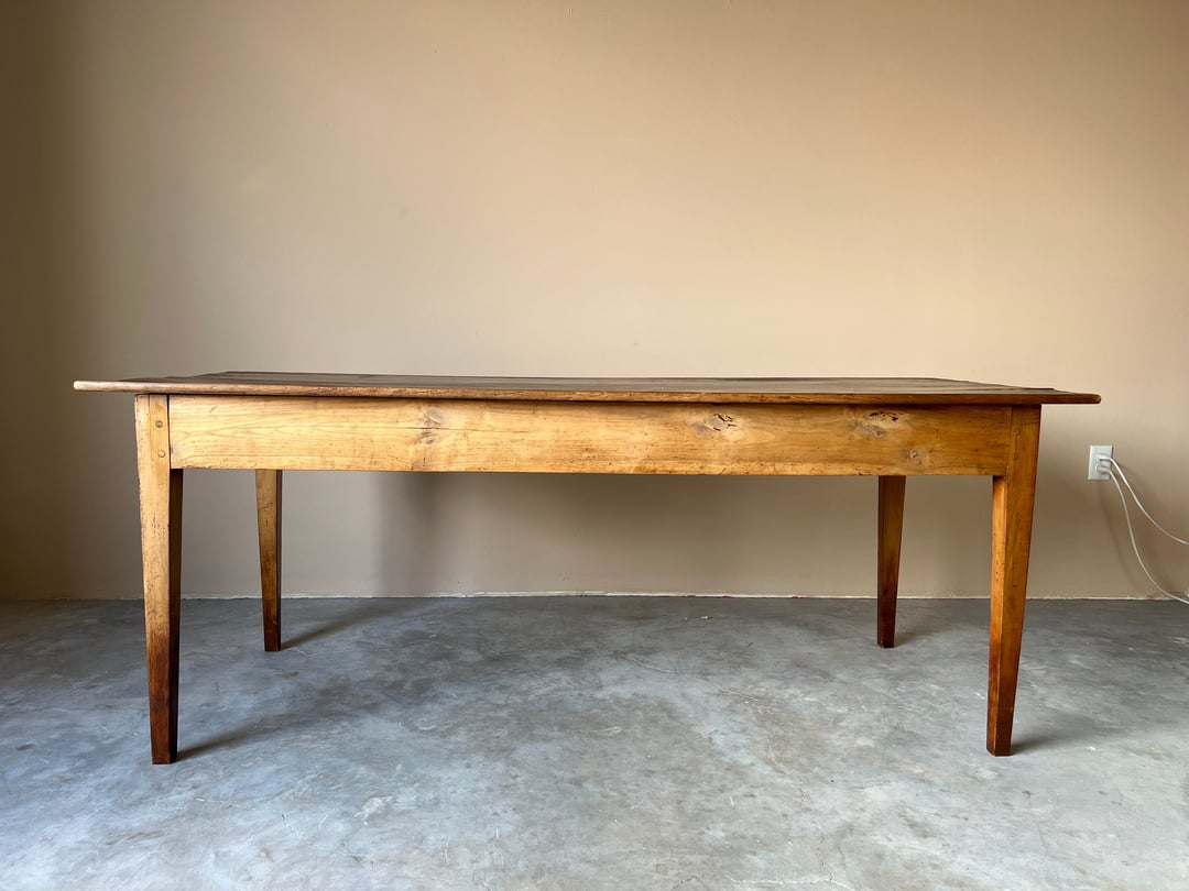 Antique French Rustic Country Farmhouse Rectangular Dining Table ...